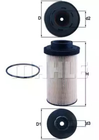 KNECHT kx801d -  ТОПЛИВНЫЙ ФИЛЬТР
