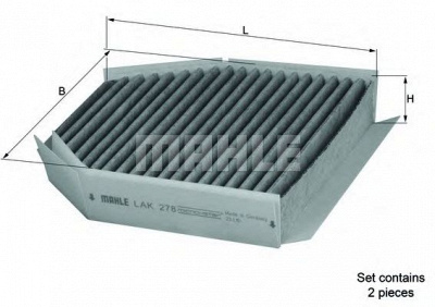 KNECHT lak278s -  Фильтр воздуха в салоне