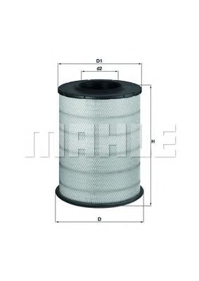 KNECHT lx1587 -  Воздушный фильтр