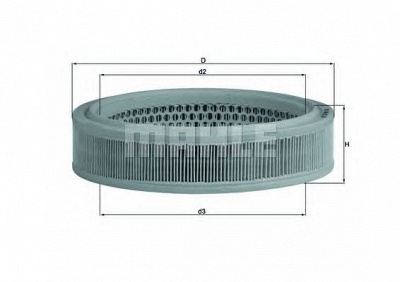 KNECHT lx166 -  Воздушный фильтр