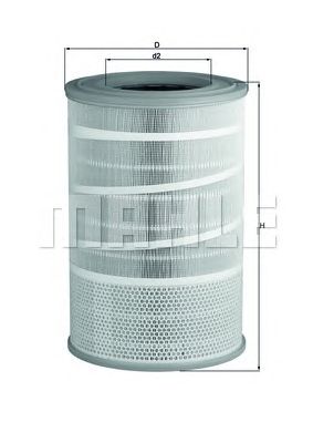 KNECHT lx2068 -  Воздушный фильтр