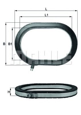 KNECHT lx217 -  Воздушный фильтр