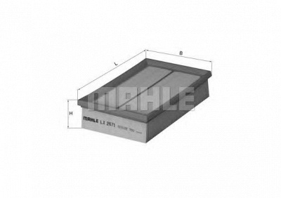 KNECHT lx2671 -  Воздушный фильтр