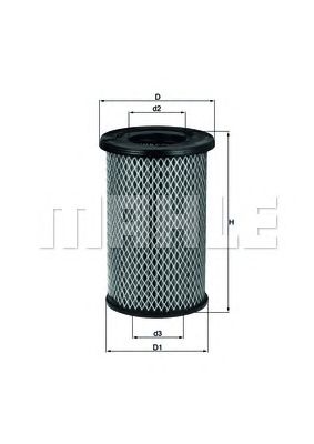 KNECHT lx2968 -  Воздушный фильтр
