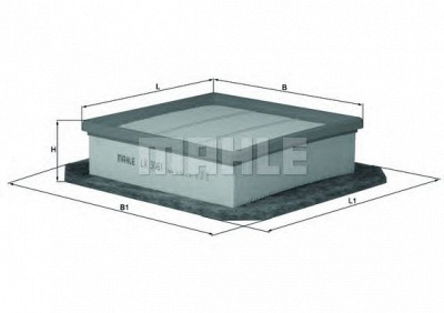 KNECHT lx3061 -  Воздушный фильтр