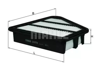 KNECHT lx3778 -  Воздушный фильтр