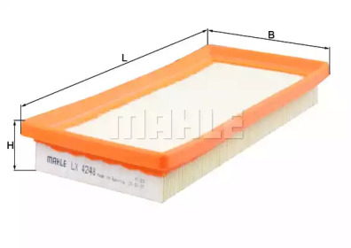 KNECHT lx4248 -  Воздушный фильтр