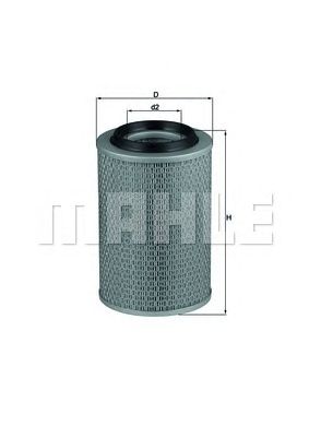 KNECHT lx46 -  Воздушный фильтр