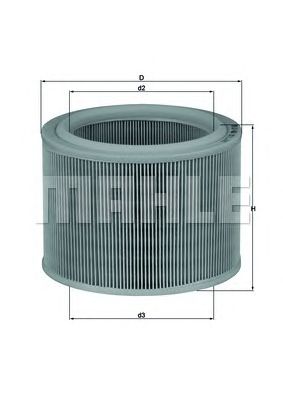 KNECHT lx486 -  Воздушный фильтр