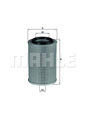 KNECHT lx496 -  Воздушный фильтр
