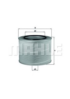 KNECHT lx506 -  Воздушный фильтр
