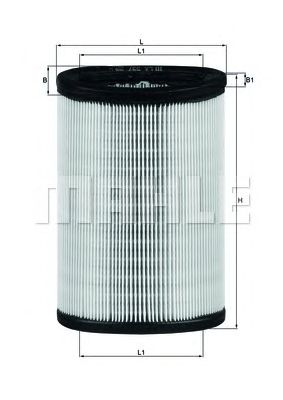KNECHT lx597 -  Воздушный фильтр