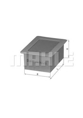 KNECHT lx628 -  Воздушный фильтр