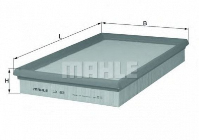 KNECHT lx63 -  Воздушный фильтр