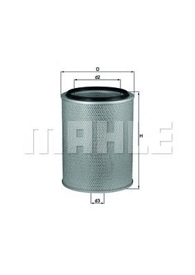 KNECHT lx631 -  Воздушный фильтр