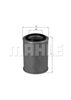 KNECHT lx690 -  Воздушный фильтр