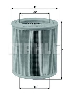 KNECHT lx706 -  Воздушный фильтр