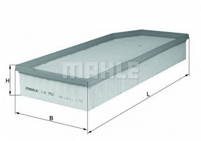 KNECHT lx752 -  Воздушный фильтр