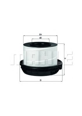 KNECHT lx8141 -  Воздушный фильтр