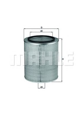 KNECHT lx93 -  Воздушный фильтр