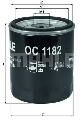 KNECHT oc1182 -  Масляный фильтр