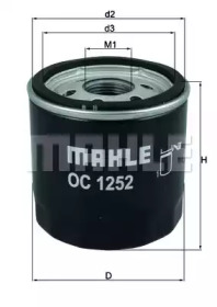 KNECHT oc1252 -  ФИЛЬТР МАСЛЯНЫЙ CITROEN, FORD, LAND ROVER, PEUGEOT