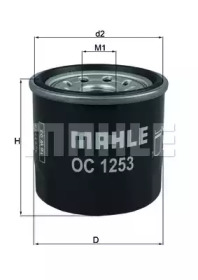 KNECHT oc1253 -  ФИЛЬТР МАСЛЯНЫЙ DAEWOOGMOPEL 0 8 12 96