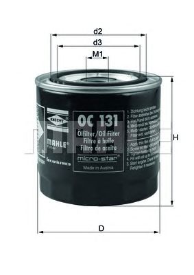KNECHT oc131 -  Масляный фильтр