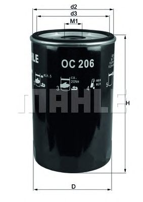 KNECHT oc206 -  Масляный фильтр