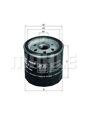 KNECHT oc21 -  Масляный фильтр