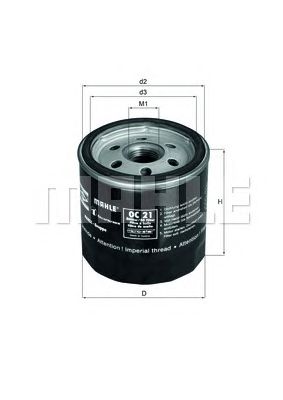 KNECHT oc21of -  Масляный фильтр