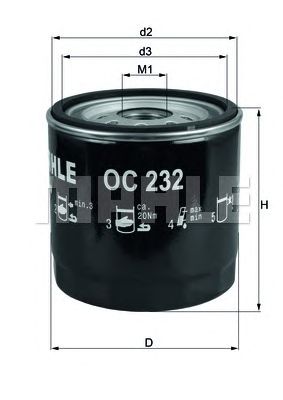 KNECHT oc232 -  Масляный фильтр