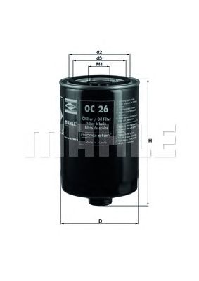 KNECHT oc26 -  Масляный фильтр