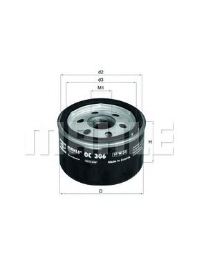 KNECHT oc306 -  Масляный фильтр
