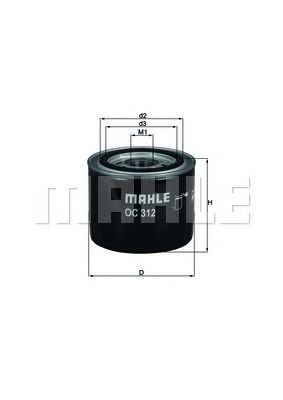 KNECHT oc312 -  Масляный фильтр