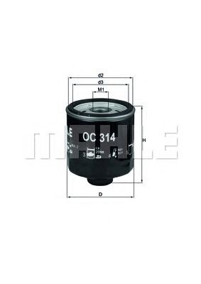KNECHT oc314 -  Масляный фильтр