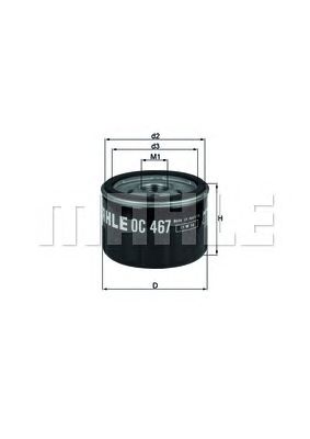 KNECHT oc467 -  Масляный фильтр