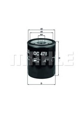 KNECHT oc478 -  Масляный фильтр