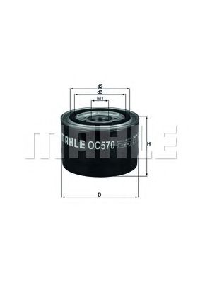 KNECHT oc570 -  Масляный фильтр