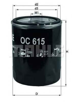 KNECHT oc615 -  Масляный фильтр
