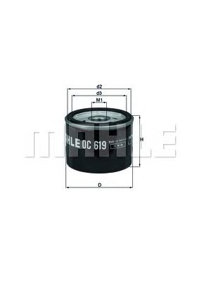 KNECHT oc619 -  Масляный фильтр