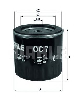 KNECHT oc7 -  Масляный фильтр