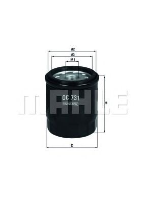 KNECHT oc731 -  Масляный фильтр
