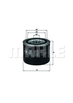 KNECHT oc77 -  Масляный фильтр