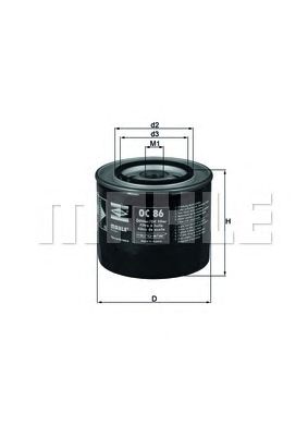 KNECHT oc86 -  Масляный фильтр