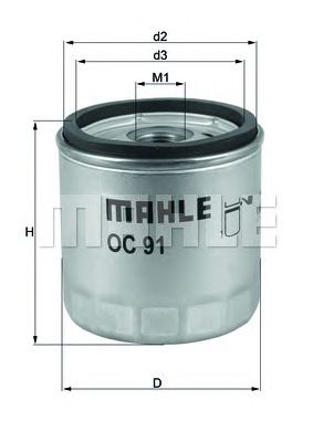 KNECHT oc91d1 -  Масляный фильтр