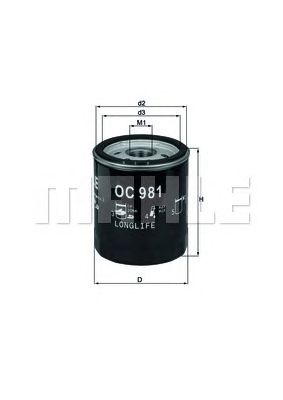 KNECHT oc981 -  Масляный фильтр