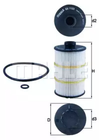 KNECHT ox1123d -  Масляный фильтр