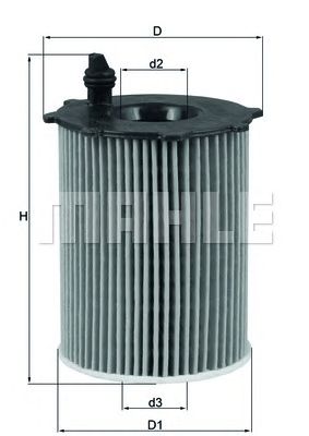 KNECHT ox1712d1 -  Фильтр масляный