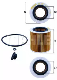 KNECHT ox387d1 -  ФИЛЬТР МАСЛЯНЫЙ BMW F20F30 N20